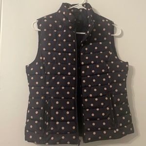 Colebrook Navy Polkadot Vest
